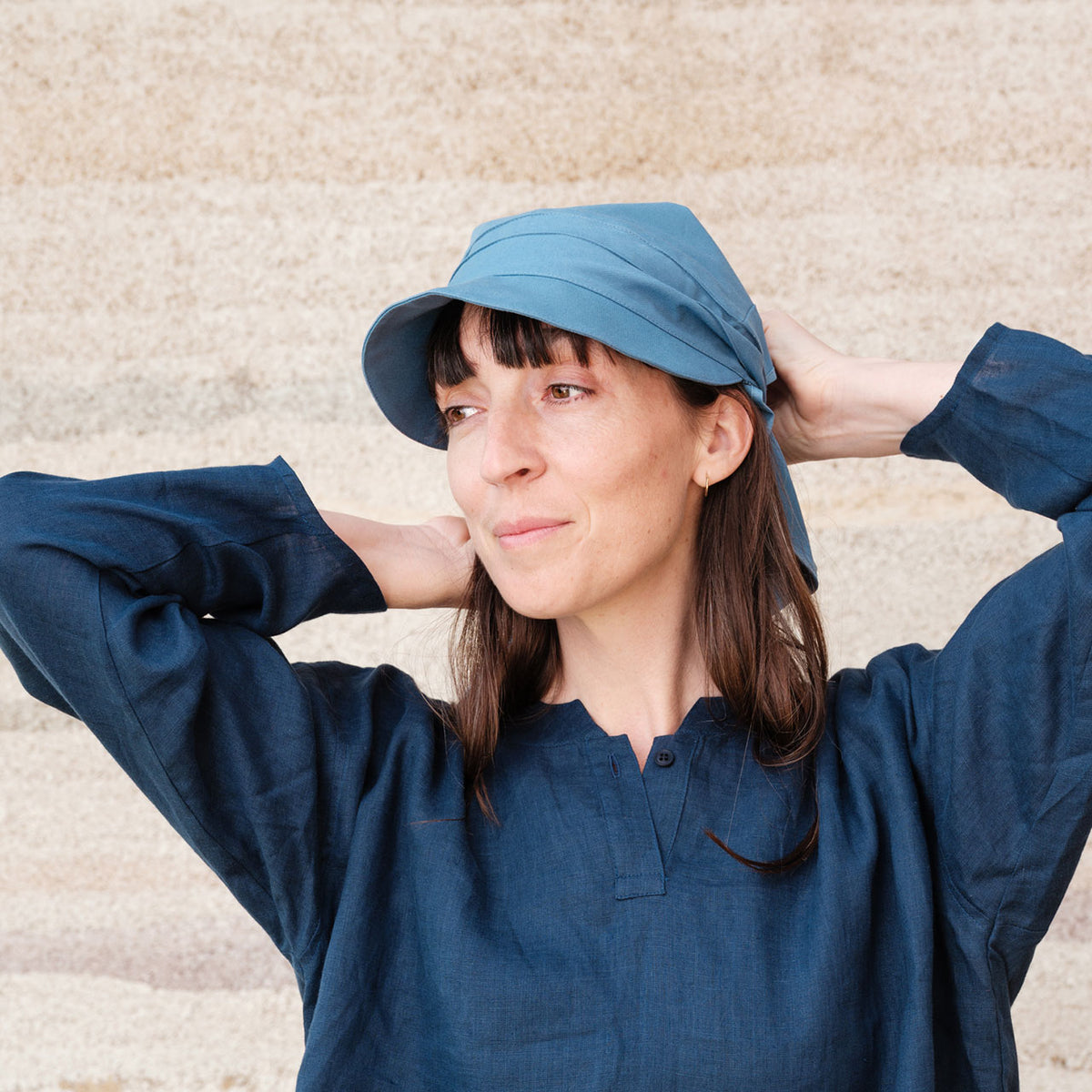 Bandana Style Sun Visor - 100% Organic Cotton - UV60+ (Child-Adult)