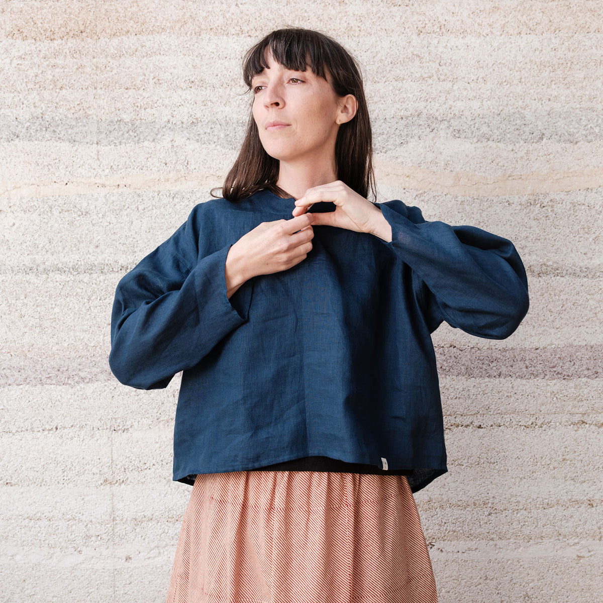 Women's Garden Shirt in Handkerchief Linen