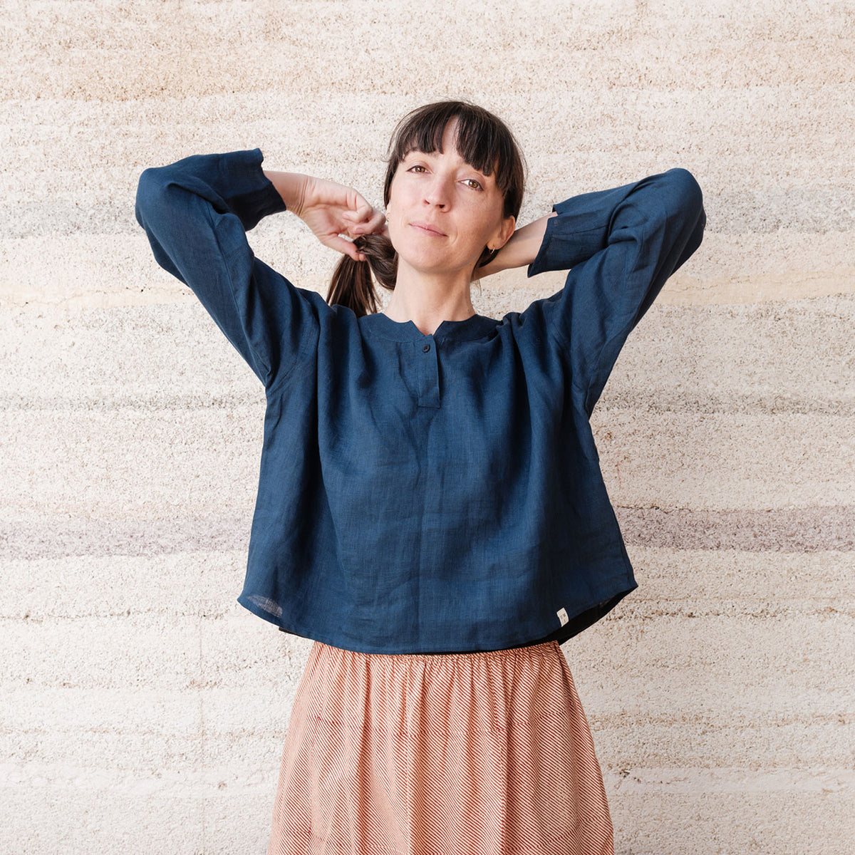 Women's Garden Shirt in Handkerchief Linen