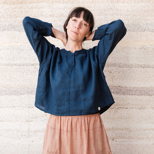 Women's Garden Shirt in Handkerchief Linen