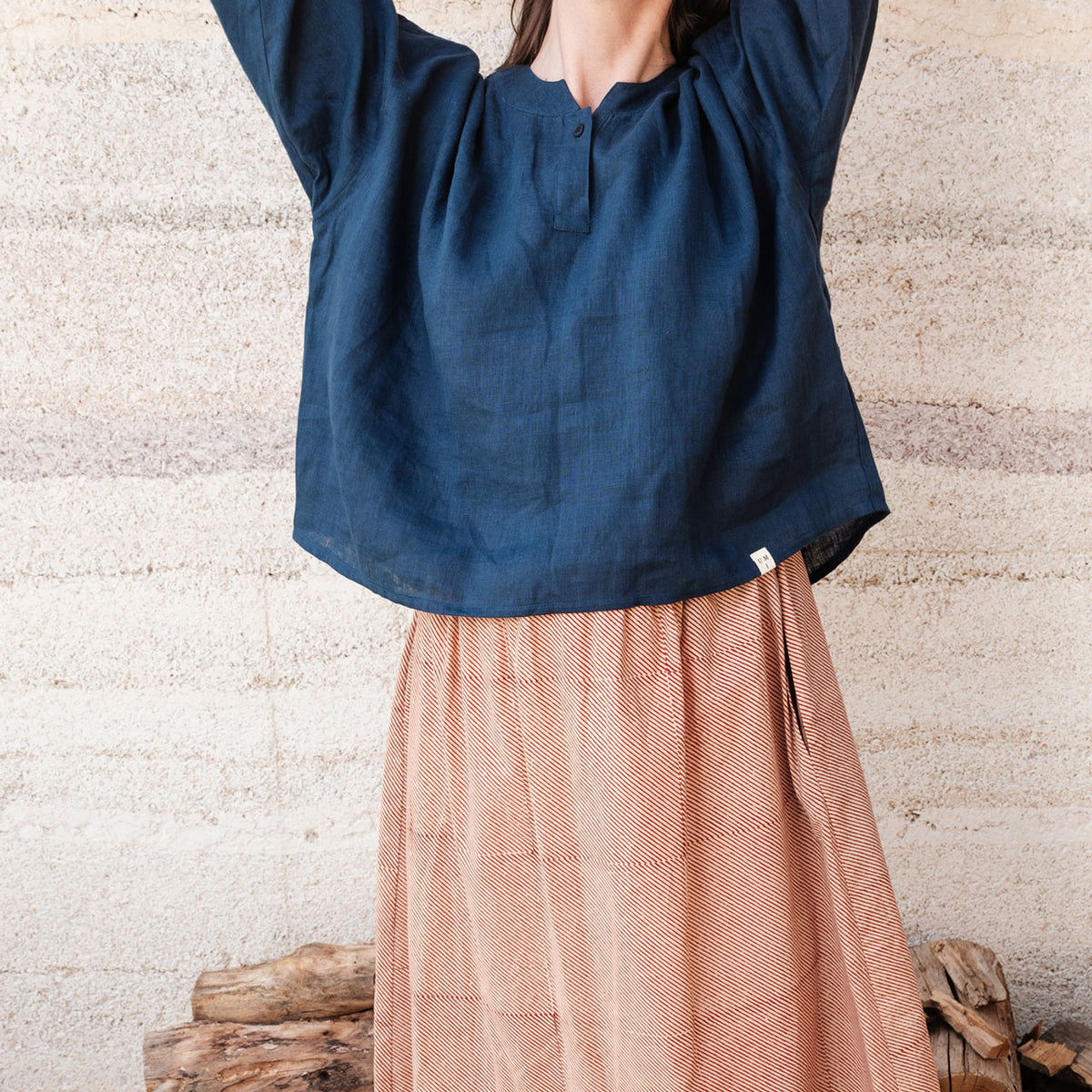 Women's Garden Shirt in Handkerchief Linen