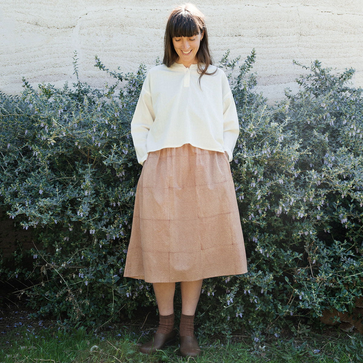 Women's Garden Shirt in Organic Cotton Crepe