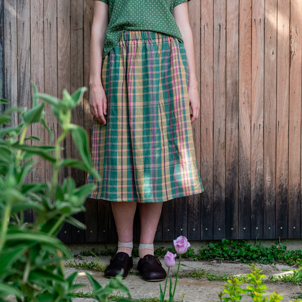 Pocket Skirt - 100% European Linen - Mad Hatter (Women S-L)