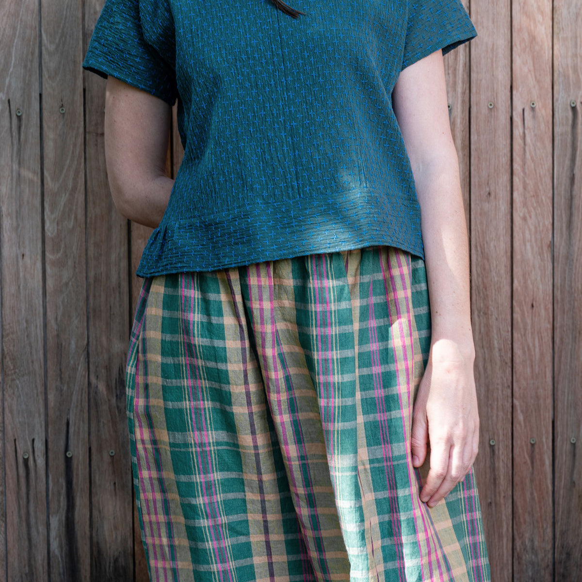 Pocket Skirt - 100% European Linen - Mad Hatter (Women S-L)