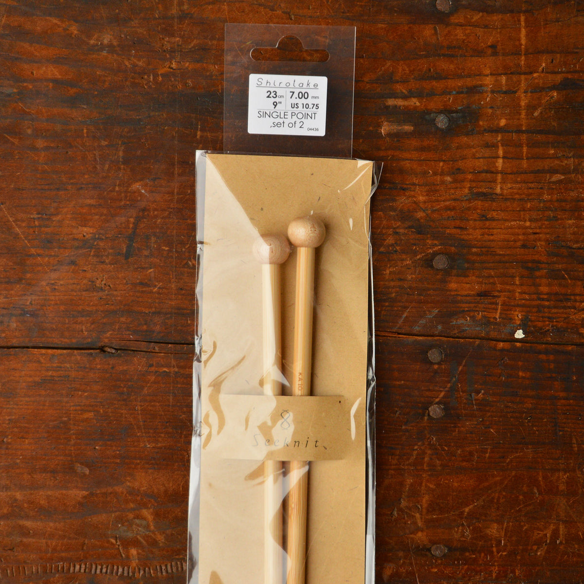 Bamboo Shirotake Knitting Needles - Straight (23cm)