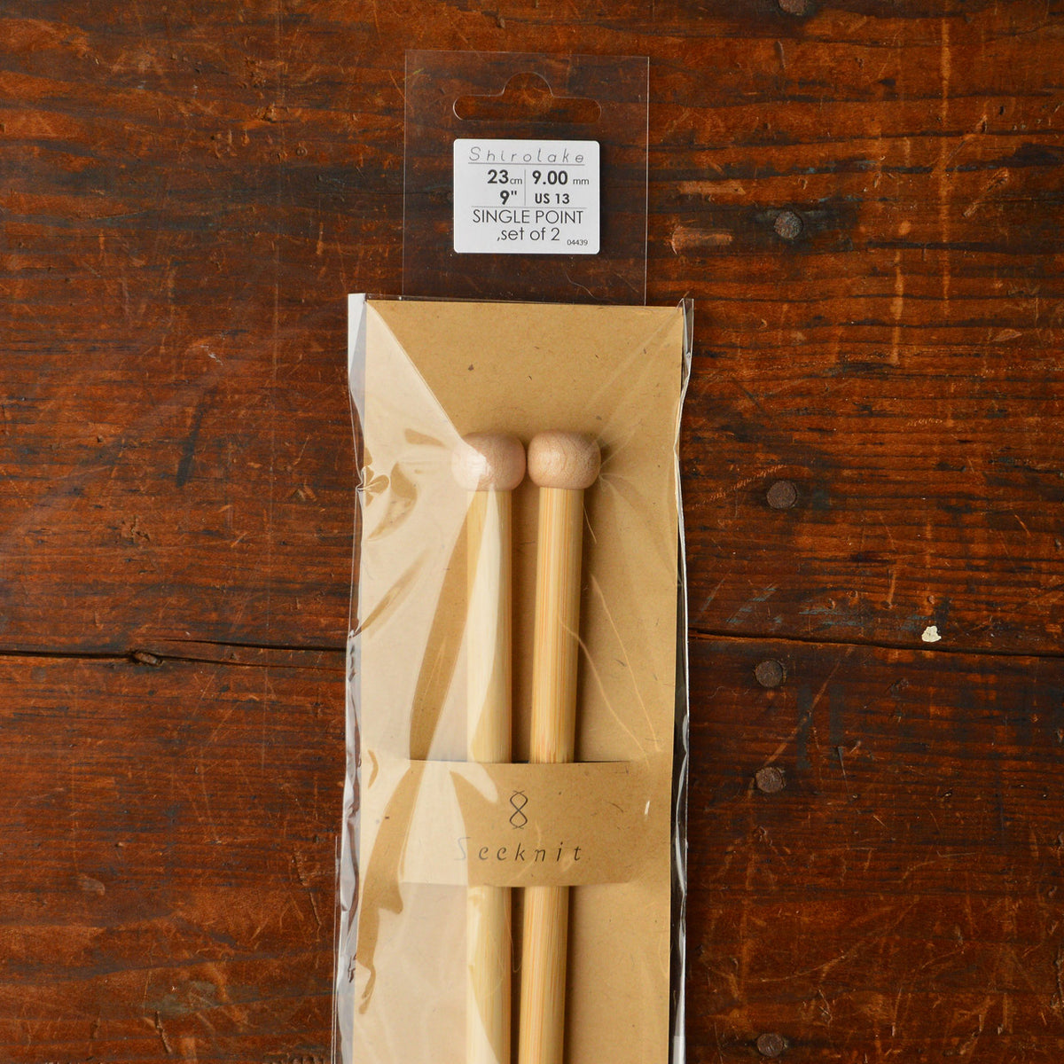 Bamboo Shirotake Knitting Needles - Straight (23cm)