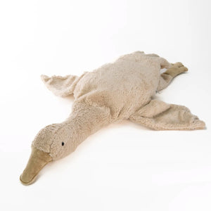 Cuddly Goose Toy/Heat Pack in Organic Cotton/Lambswool - Linen *Coming Soon