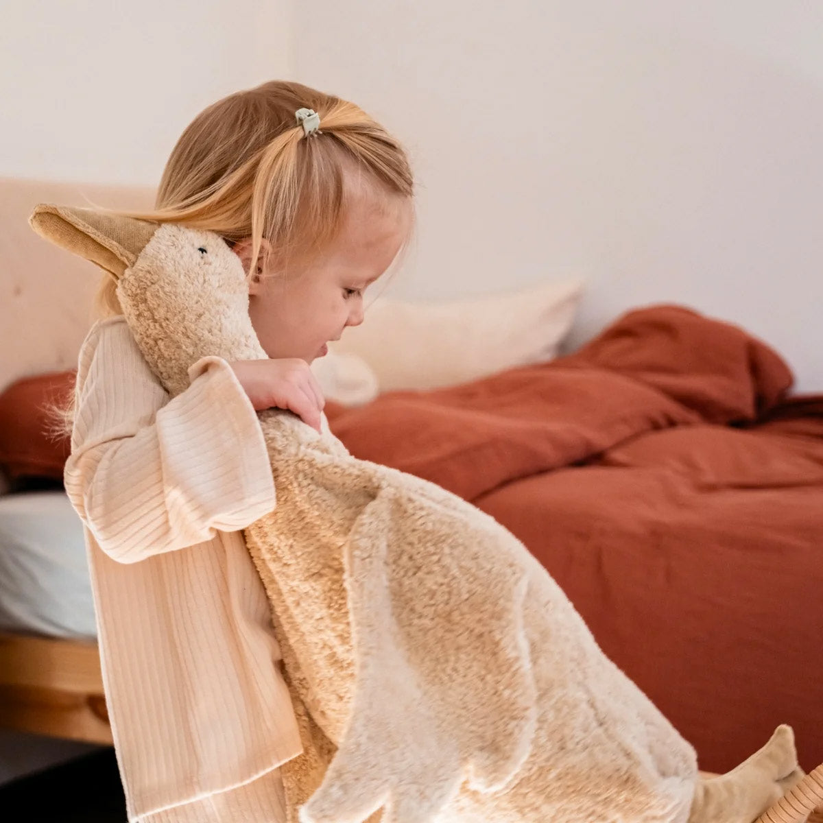 Cuddly Goose Toy/Heat Pack in Organic Cotton/Lambswool - Linen *Coming Soon