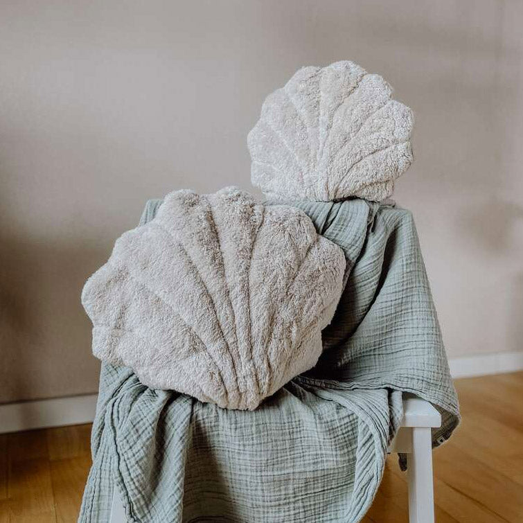 Cuddly Shell Pillow/Heat Pack in Organic Cotton/Lambswool (Large)