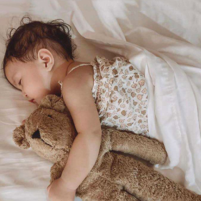 Floppy Bear Toy in Organic Cotton/Lambswool (Large