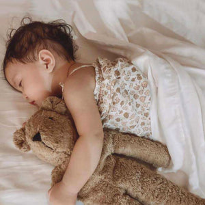 Floppy Bear Toy in Organic Cotton/Lambswool (Large)
