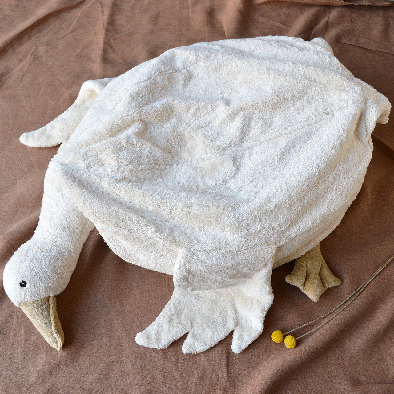 Giant Goose Bean Bag/Toy - Organic Plush Cotton (XXL)