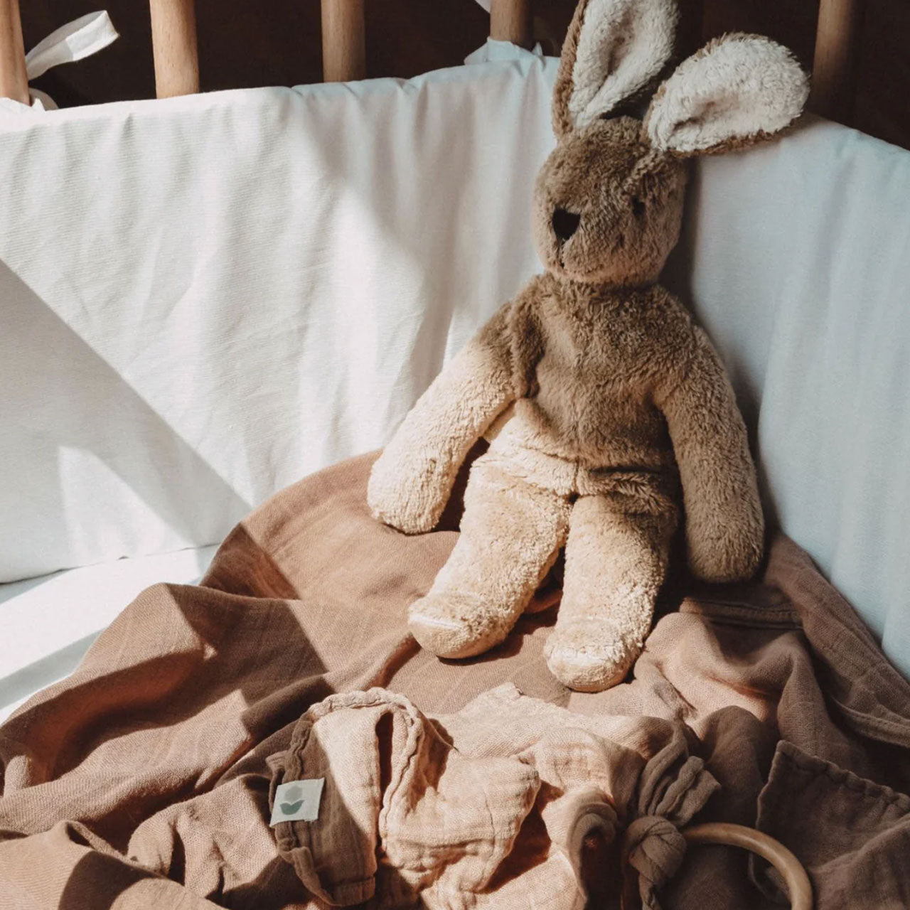 Floppy Bunny Rabbit Toy in Organic Cotton/Lambswool (Small)