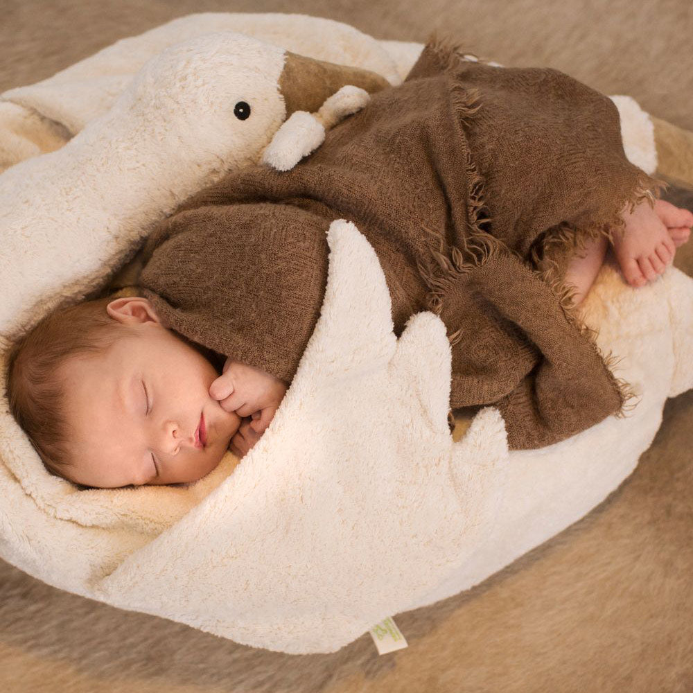 Giant Goose Bean Bag/Toy - Organic Plush Cotton (XXL)