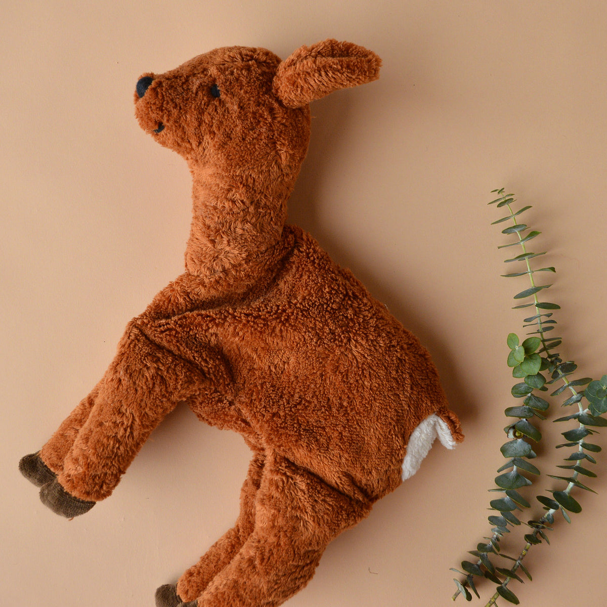 Cuddly Deer Toy/Heat Pack in Organic Cotton/Lambswool (Large)