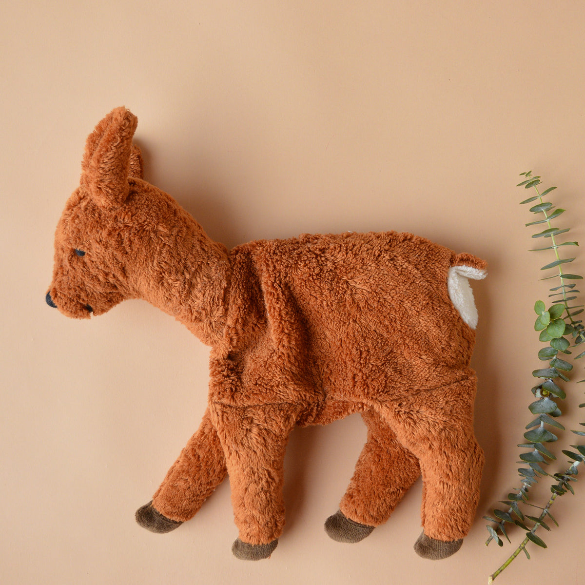 Cuddly Deer Toy/Heat Pack in Organic Cotton/Lambswool (Large)