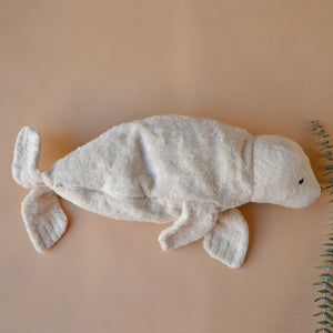 Cuddly Seal Toy/Heat Pack in Organic Cotton/Lambswool (Large)