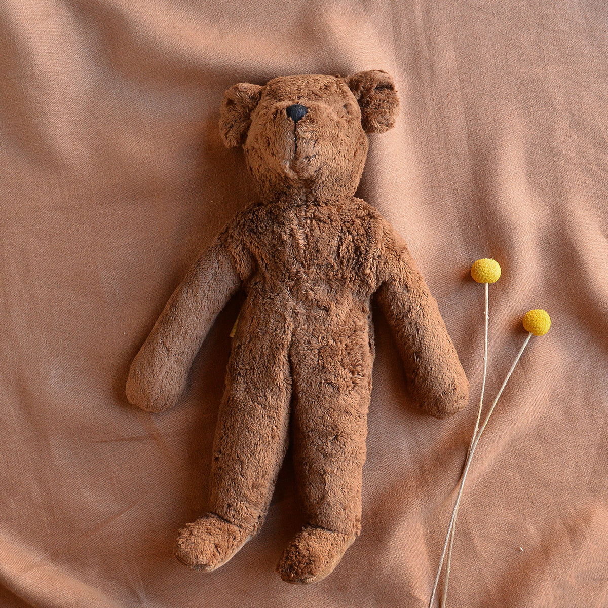 Floppy Bear Toy in Organic Cotton/Lambswool (Large