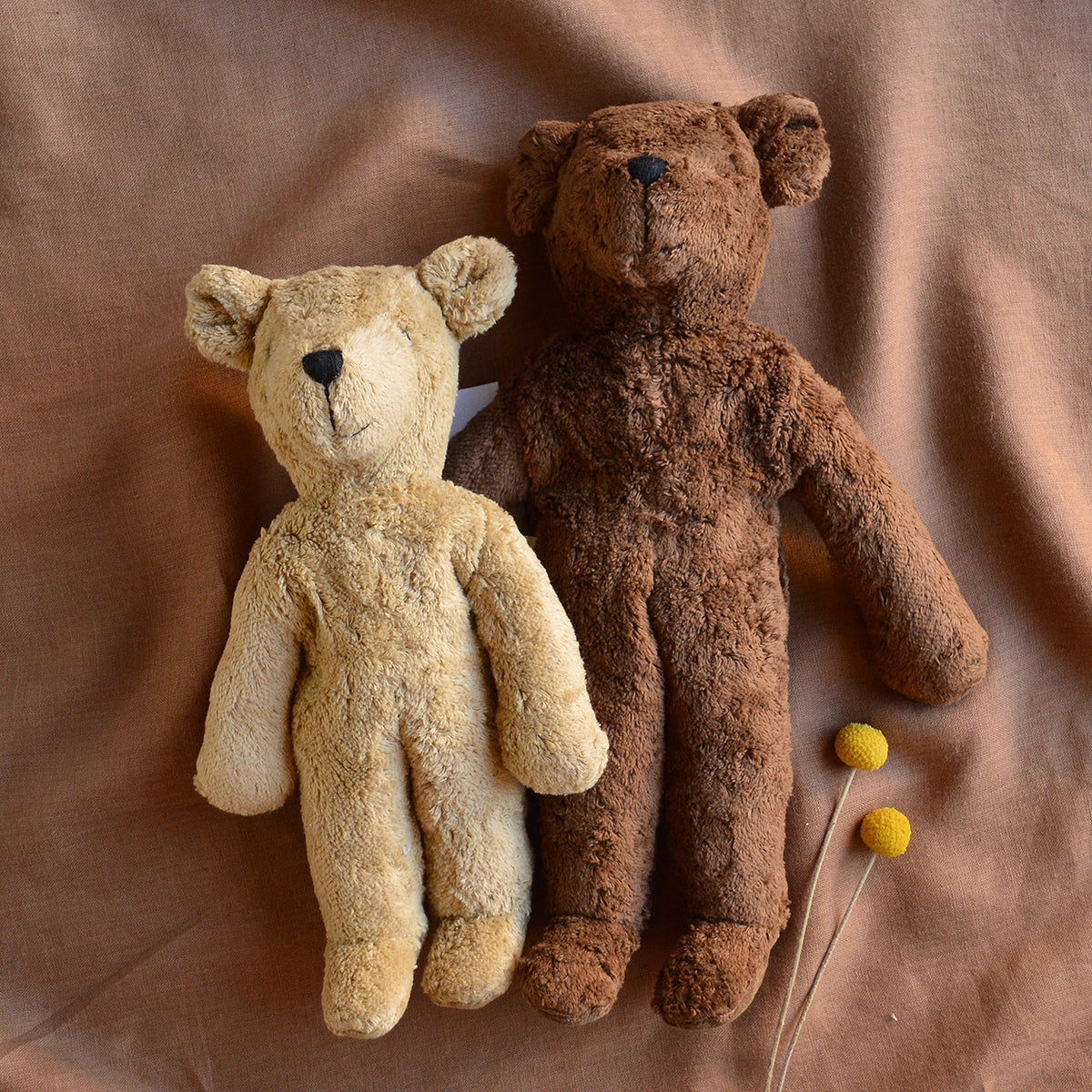 Floppy Bear Toy in Organic Cotton/Lambswool (Large