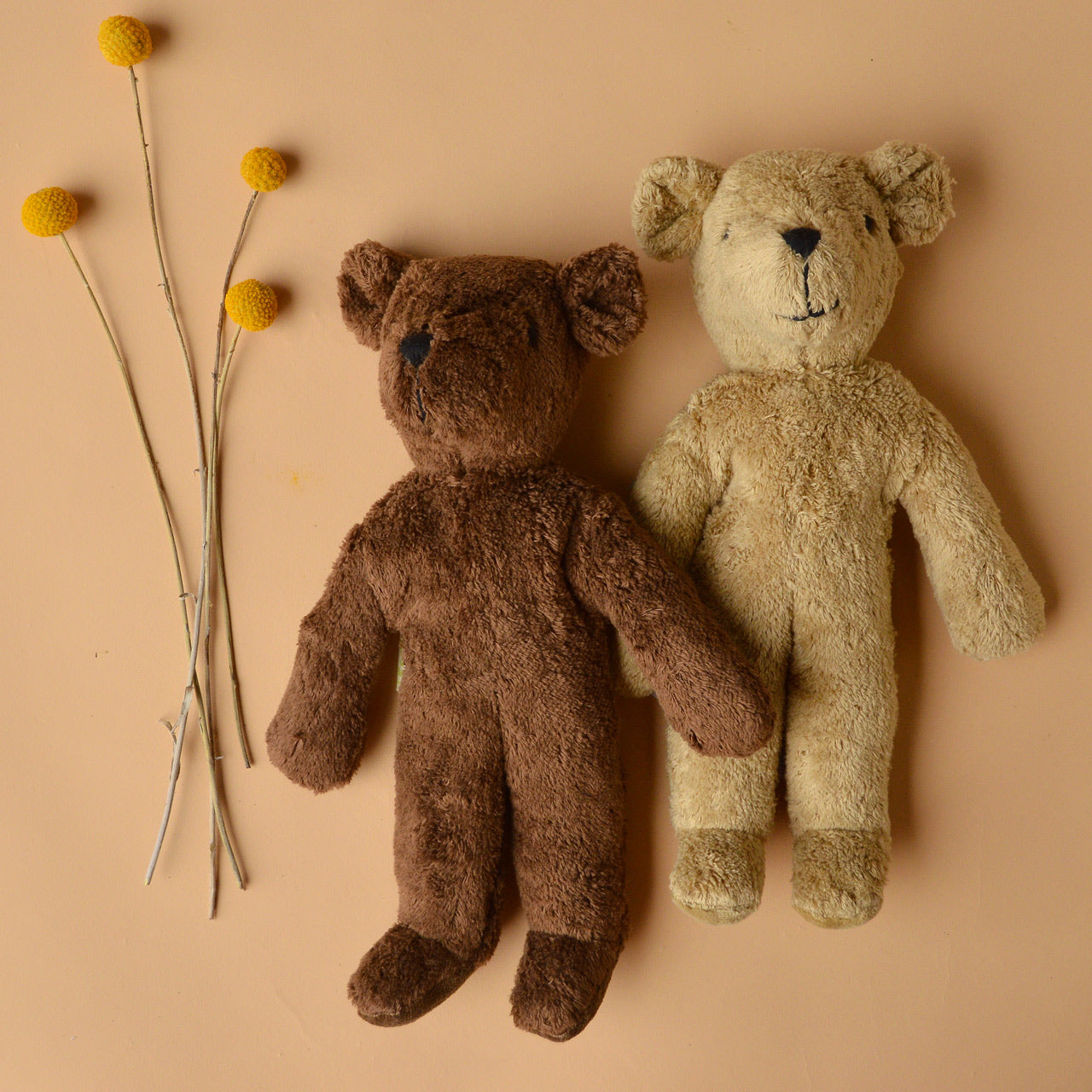 Floppy Bear Toy in Organic Cotton/Lambswool (Small)