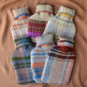 Hot Water Bottle with Plaid 100% Recycled Wool Cover *Returning 2024