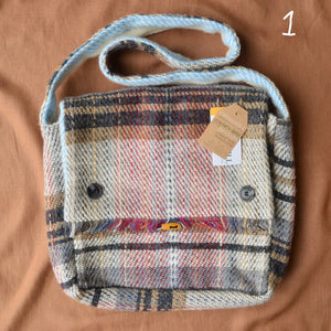 Messenger Bag 100% Recycled Wool Shoulder Satchel *Returning Autumn