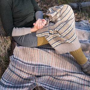 Roll-up Picnic Blanket with Handle - 100% Recycled Wool