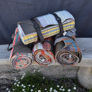 Roll-up Picnic Blanket with Handle - 100% Recycled Wool