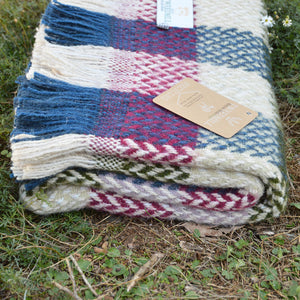 100% Recycled Wool Celtic Weave Blanket/Rug (120x150cm)