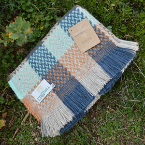 100% Recycled Wool Celtic Weave Blanket/Rug (120x150cm)