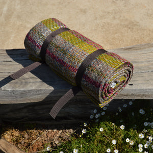 Roll-up Picnic Blanket with Handle - 100% Recycled Wool