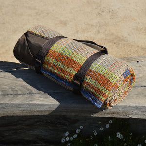 Roll-up Picnic Blanket with Handle - 100% Recycled Wool