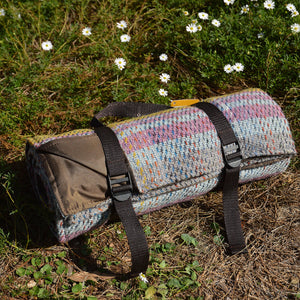 Roll-up Picnic Blanket with Handle - 100% Recycled Wool