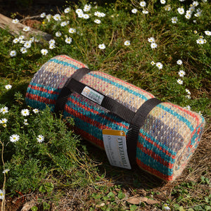 Roll-up Picnic Blanket with Handle - 100% Recycled Wool