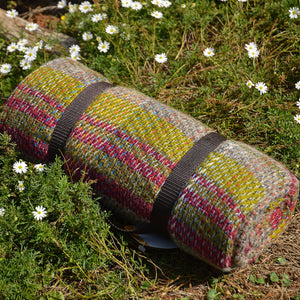 Roll-up Picnic Blanket with Handle - 100% Recycled Wool