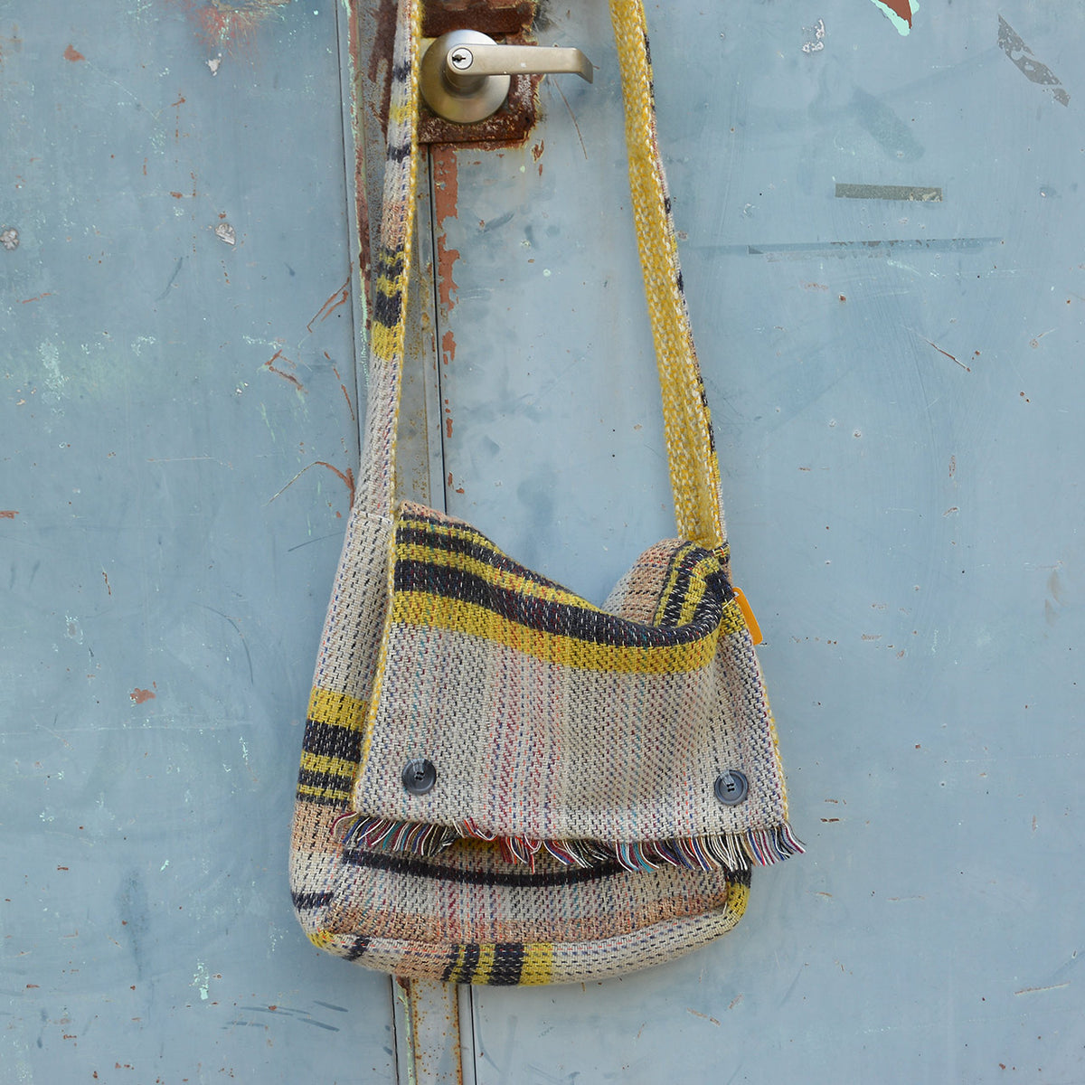 Messenger Bag 100% Recycled Wool Shoulder Satchel