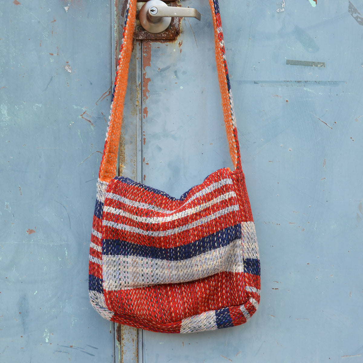 Messenger Bag 100% Recycled Wool Shoulder Satchel