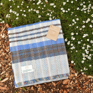 100% Random Recycled Wool Blanket/Rug - Large (183x150cm)