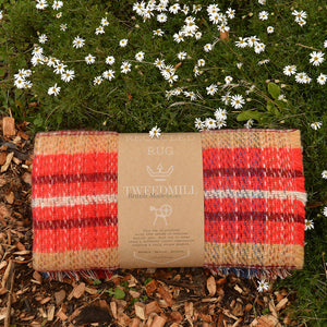 100% Random Recycled Wool Blanket/Rug - Medium (150x120cm)