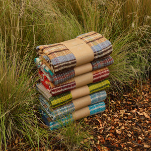 100% Random Recycled Wool Blanket/Rug - Medium (150x120cm)