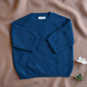Women's Lise Half Sleeve Sweater - 100% Baby Alpaca - Peacock (S-L)