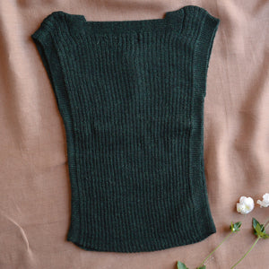 Women's Rico Vest - 100% Baby Alpaca - Forest Green Melange (S-L)