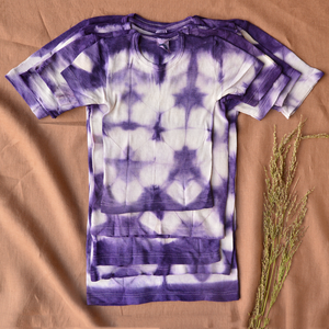 Child's Plant Dyed T-Shirt in 100% Organic Merino - Elderberry (1-15y+)