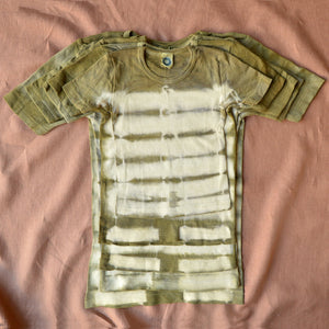 Child's Plant Dyed T-Shirt in 100% Organic Merino - Olive (2-12y)