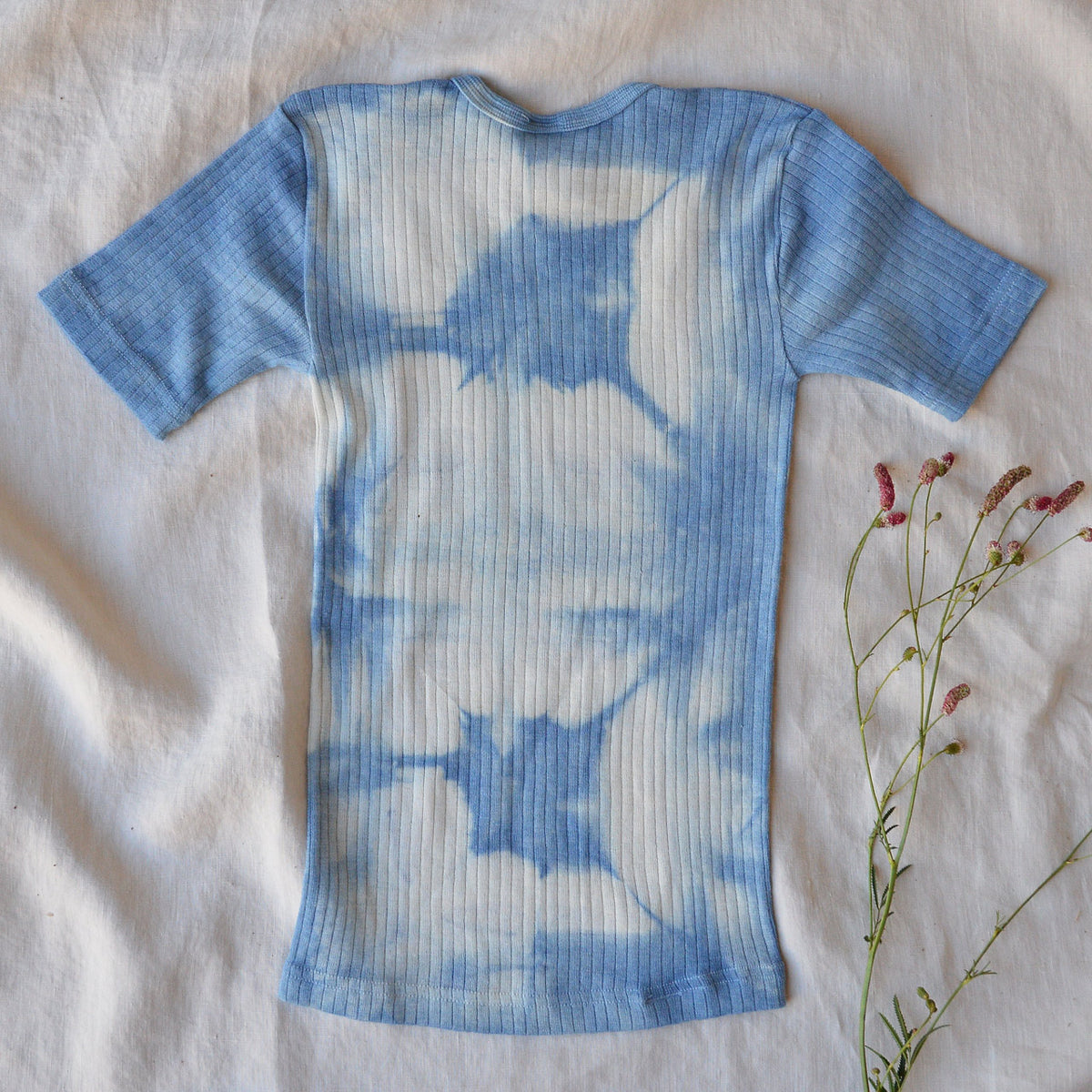 Child's Plant Dyed T-Shirt in Organic Cotton/Merino/Silk (2-12y)