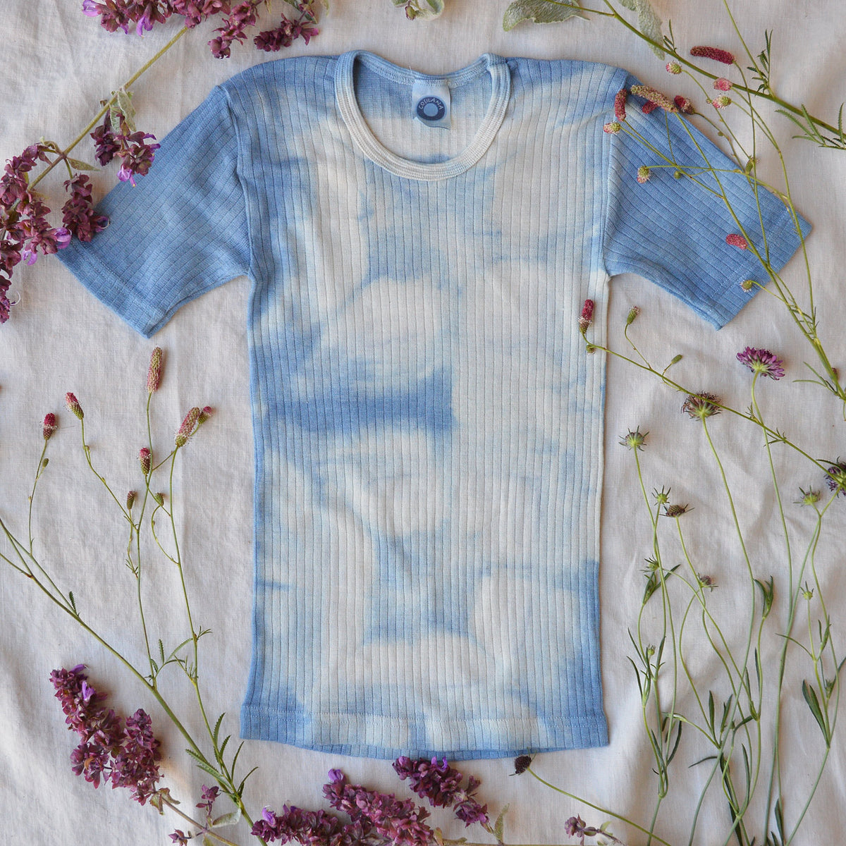 Child's Plant Dyed T-Shirt in Organic Cotton/Merino/Silk (2-12y)