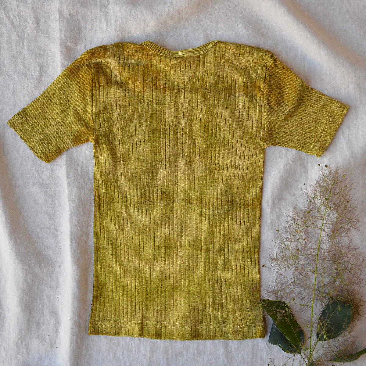 Child's Plant Dyed T-Shirt in Organic Cotton/Merino/Silk (2-12y)
