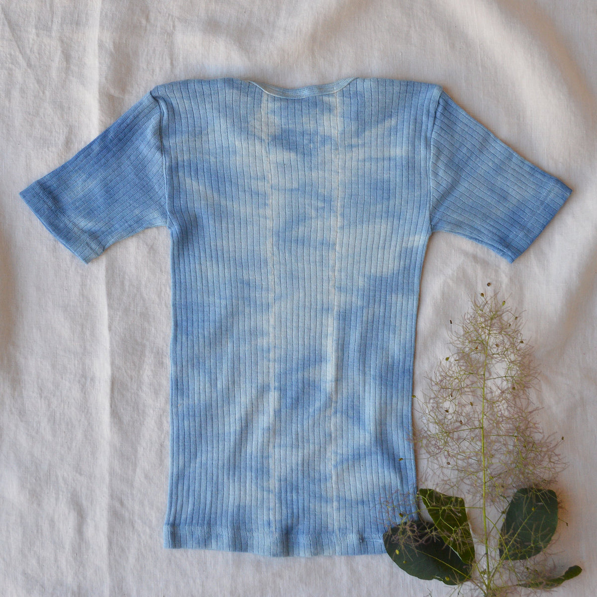 Child's Plant Dyed T-Shirt in Organic Cotton/Merino/Silk (2-12y)