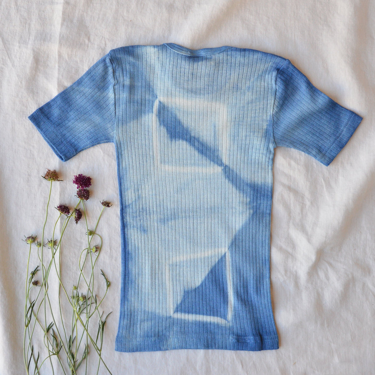 Child's Plant Dyed T-Shirt in Organic Cotton/Merino/Silk (2-12y)