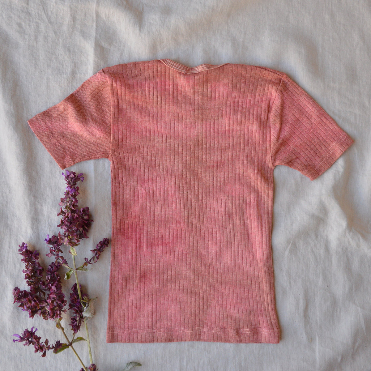 Child's Plant Dyed T-Shirt in Organic Cotton/Merino/Silk (2-12y)